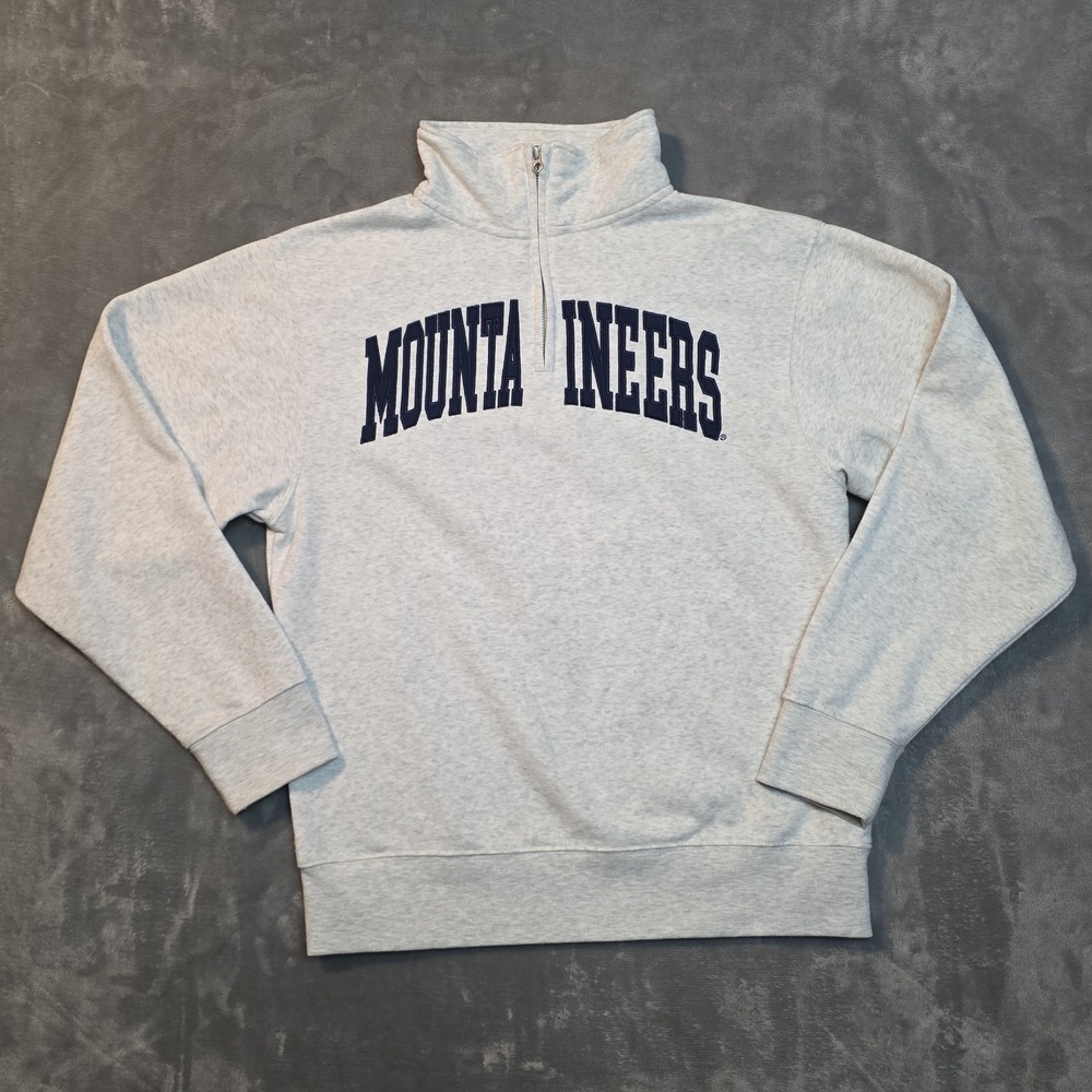 West Virginia Mountaineers men's 1/4 Zip Size M ZZ Tag